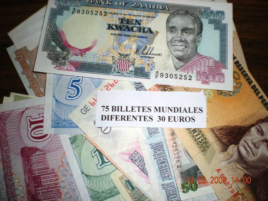 75 Billetes de Varios Pases